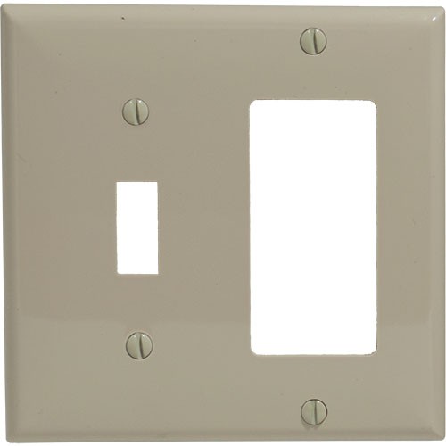 2-gang Toggle & Decorator Wallplate, Standard