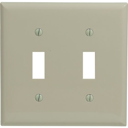 2-gang Toggle Wallplate, Standard