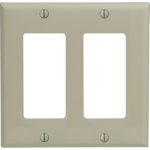 2-gang Decorator/GFCI Wallplate, Standard