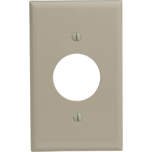 1-gang Single Opening 1.40" Wallplate, Standard