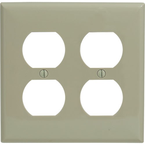 2-gang Duplex Receptacle Wallplate, Standard