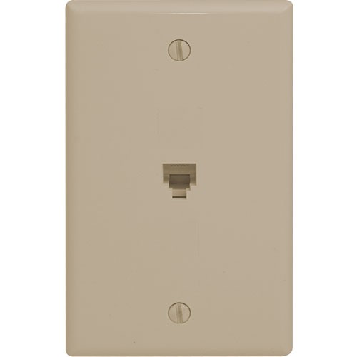 Telephone 6P6C Wallplate, Standard