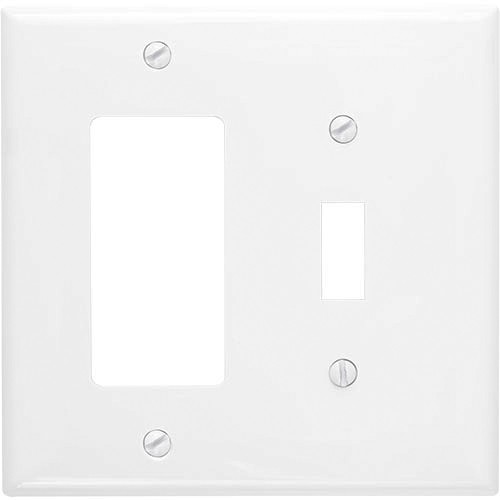 2-gang Toggle & Decorator Wallplate, Mid-Size