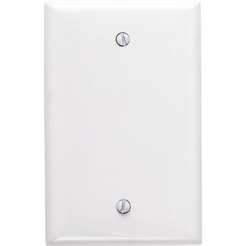 1-gang Blank Wallplate, Mid-Size