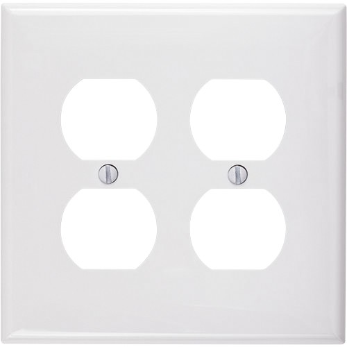 2-gang Duplex Receptacle Wallplate, Mid-Size