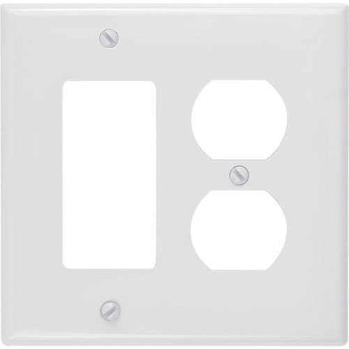 2-gang Duplex & Decorator Wallplate, Mid-Size