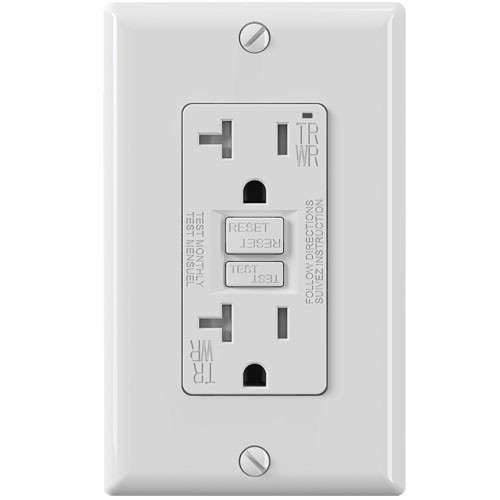 SELF-TEST TAMPER/WEATHER RESISTANT GFCI 20A