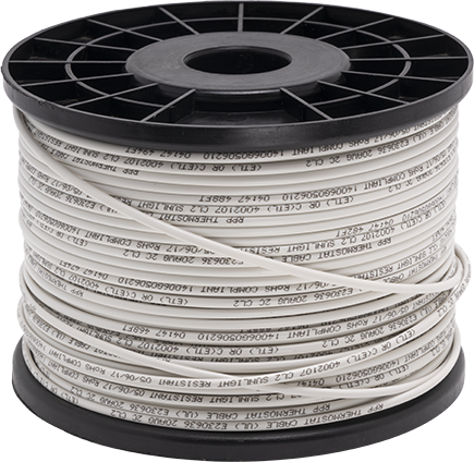 20/2 THERMOSTAT WIRE, 500FT REEL, WHITE 