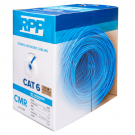 CAT 6 U/UTP 550MHz Solid Copper CM Cable, 1000 FT Pull Box