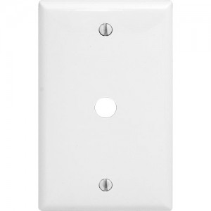1-gang Phone/Cable Wallplate, Standard