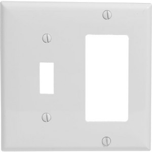 2-gang Toggle & Decorator Wallplate, Standard