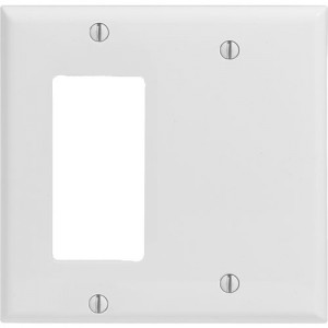 2-gang Decorator & Blank Wallplate, Standard