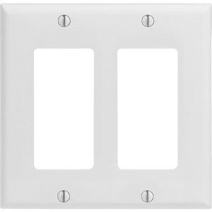 2-gang Decorator/GFCI Wallplate, Standard