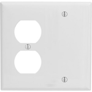 2-gang Duplex & Blank Wallplate, Standard