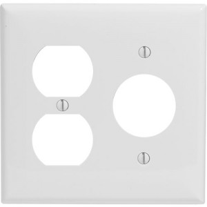 2-gang Duplex & Single Opening 1.406" Wallplate, Standard