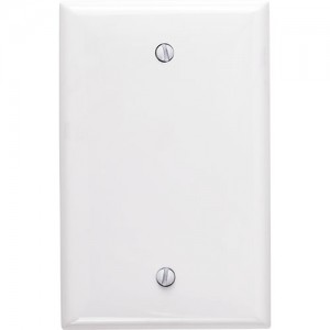 1-gang Blank Wallplate, Mid-Size