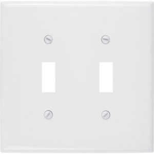 2-gang Toggle Wallplate, Mid-Size