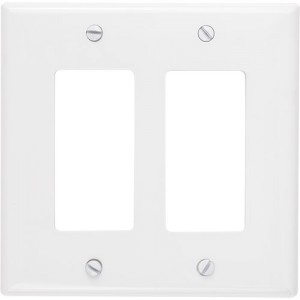 2-gang Decorator/GFCI Wallplate, Mid-Size