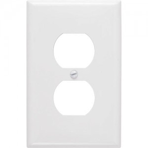 1-gang Duplex Receptacle Wallplate, Mid-Size