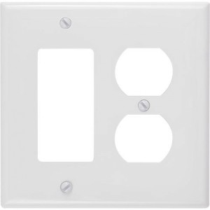 2-gang Duplex & Decorator Wallplate, Mid-Size