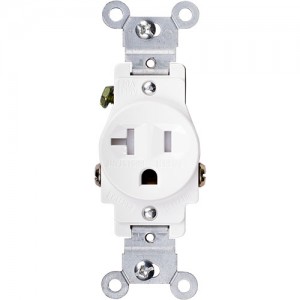 20A 125V Tamper-Resistant Single Receptacle, 5-20R