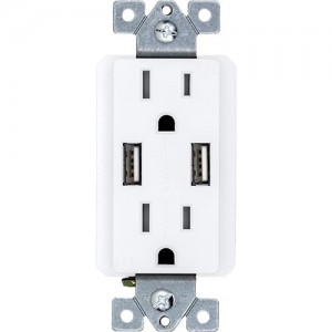 15A Duplex Receptacle/Dual USB